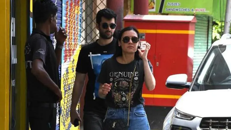 Karan Deol spotted with girlfriend Drisha Acharya in Mumbai amid wedding rumours karan deol drisha acharya