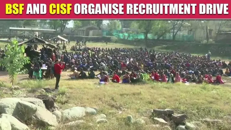 Jammu and Kashmir: BSF and CISF officials carryout recruitment drive in Rajouri BSF