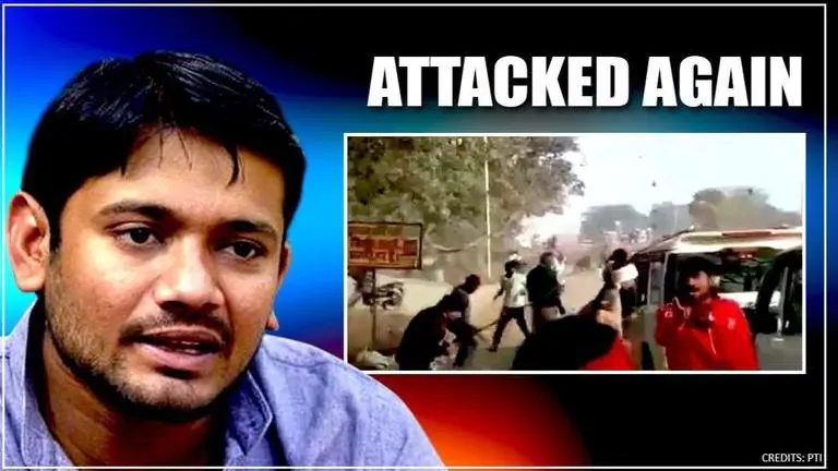 Stones hurled at Kanhaiya Kumar's convoy again in shocking attack; Eighth in two weeks Kanhaiya