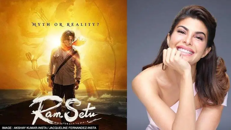 Jacqueline Fernandez shares pics from set of Akshay Kumar starrer 'Ram Setu' Ram Setu, Jacqueline Fernandez
