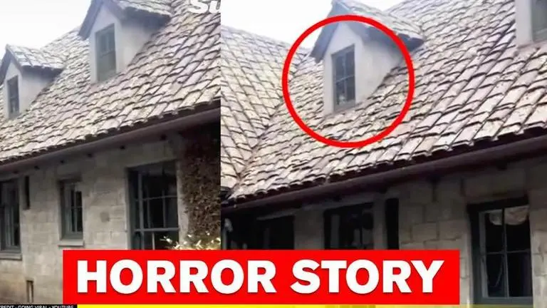 Teen shares spooky footage of ghostly face peeping out of abandoned mansion's window 'Spooky' : Woman sends video of abandoned mansion to daughter, she spots a face on window