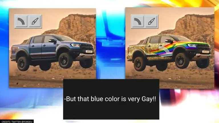 Ford unveils ‘Very Gay’ car with rainbow colours to shut down troll's homophobic comment Ford