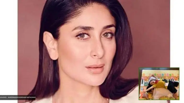 Kareena Kapoor Khan's photo of 'playful' Taimur on Saif Ali Khan's back is adorable Kareena Kapoor Khan