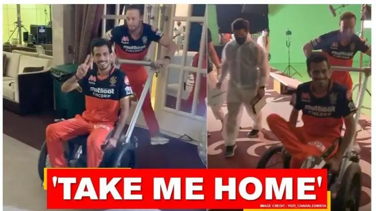 IPL 2020: ABD gives a trolley ride to Chahal as the leggie pays tribute to John Denver IPL 2020