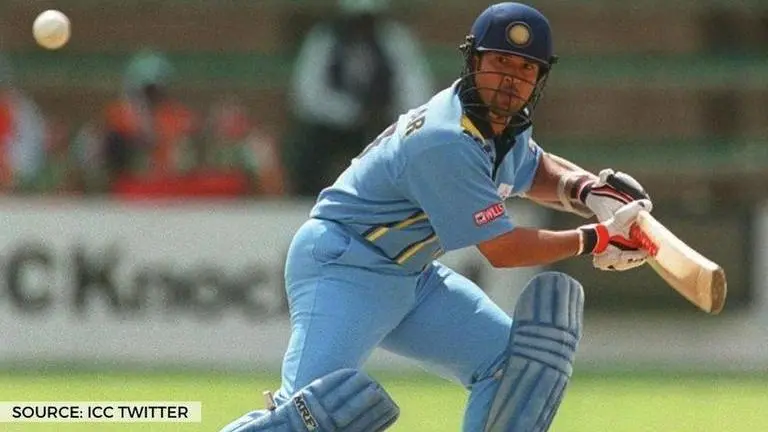 Sachin Tendulkar top-scores with 77 vs WI on Sourav Ganguly's India debut; watch video Sachin Tendulkar