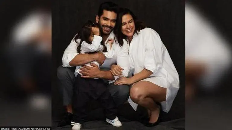 Inside Neha Dhupia, Angad Bedi daughter Mehr's pink unicorn-themed birthday bash Neha Dhupia