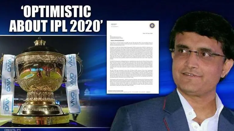 Sourav Ganguly 'optimistic' about IPL in 2020; pens important letter to BCCI affiliates IPL