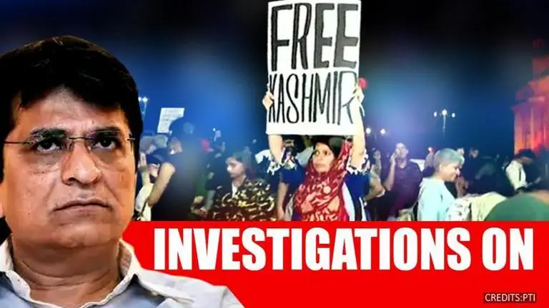 BJP's Kirit Somaiya calls for investigations to continue in 'Free Kashmir' poster case Maharastra