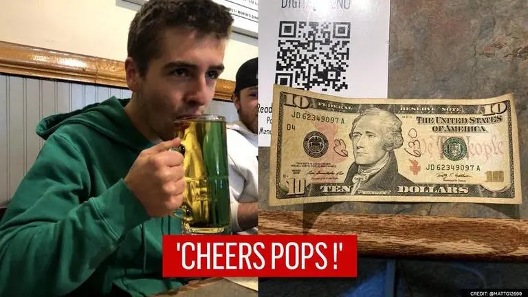 Man buys beer from $10 bill that his late dad left him, shares heartfelt post | Read Man buys beer from $10 bill that his late dad left him, shares heartfelt post |Read