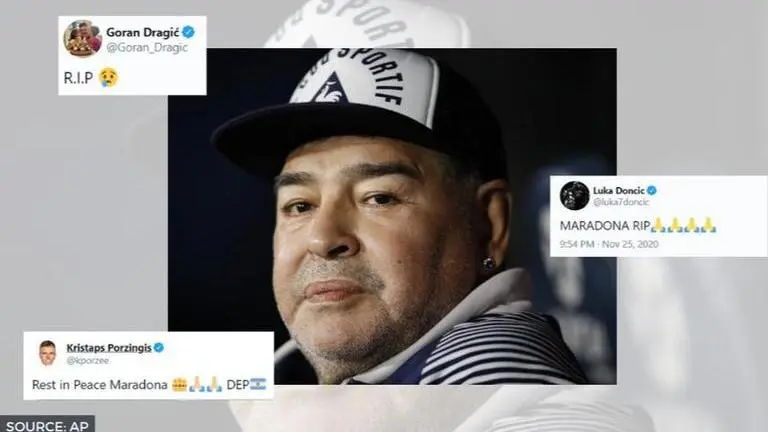 Diego Maradona dead: NBA world expresses shock over death of football icon diego maradona dead