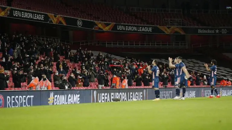 Shut out for 9 months, fans back at top-level English soccer