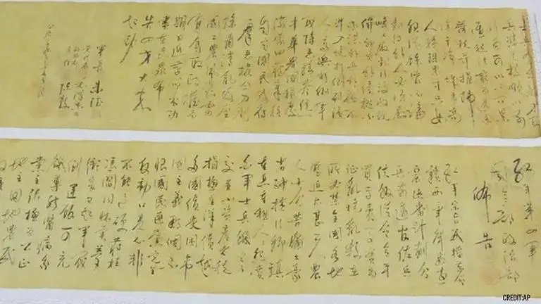 Stolen Mao scroll worth £230m was cut in two by £50 buyer: Hong Kong police Mao