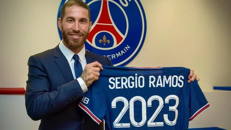 Sergio Ramos joins Paris Saint-Germain on 2-year contract, vows 'to fight with everything' Sergio Ramos/PSG