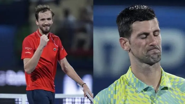 Daniil Medvedev gets the better of Novak Djokovic in semifinal of Dubai Championship Novak Djokovic