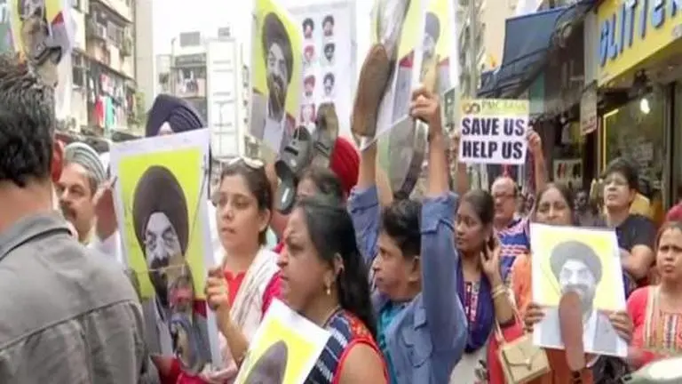 PMC bank depositors stage protest at Lokhandwala, Mumbai PMC Bank scam