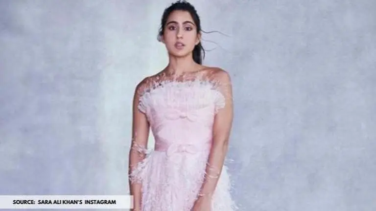 Sara Ali Khan's most stunning looks in a pink gown; check out the pictures here Sara Ali Khan