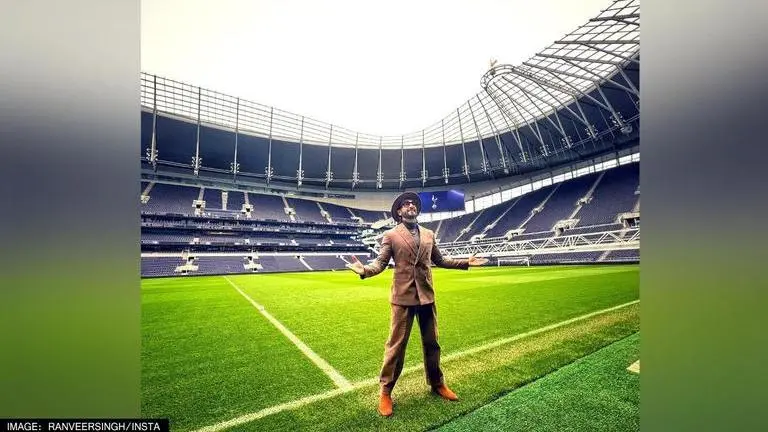 Ranveer Singh shares pictures from 'state-of-the-art' Tottenham Hotspur Stadium, London Ranveer Singh