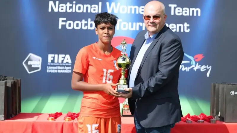 Manisha Kalyan adjudged Best Midfielder in Turkish Women's Cup Manisha Kalyan