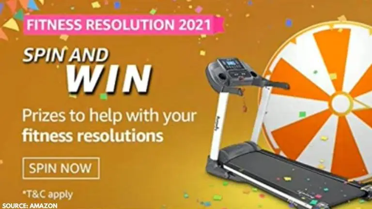 Amazon Spin and Win Fitness Resolution 2021 Quiz answers for December 28 Amazon Spin and Win Fitness Resolution 2021