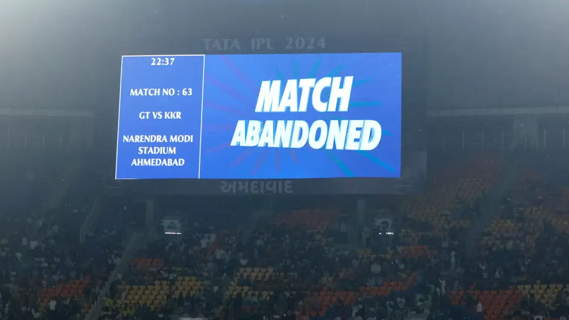 IPL 2024 Points Table: Who stands where in updated IPL standings after GT vs KKR match abandoned GT vs KKR match abandoned due to rain
