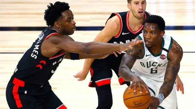 Raptors beat Bucks 114-106; key players for both teams sit