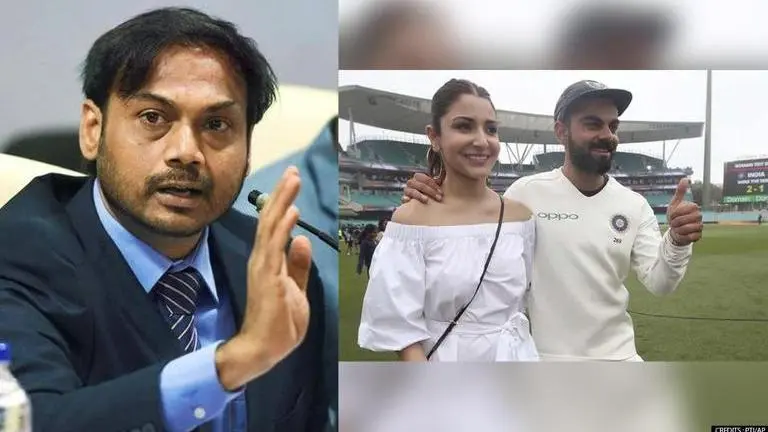 MSK Prasad breaks silence on 'Serving tea to Anushka Sharma'; alleges unfair treatment MSK Prasad/Virat Kohli/Anushka Sharma