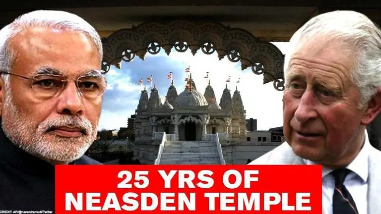 PM Modi and Prince Charles shower London Temple with praise on its silver jubilee PM Modi and Prince Charles shower London Temple with praise on its silver jubilee