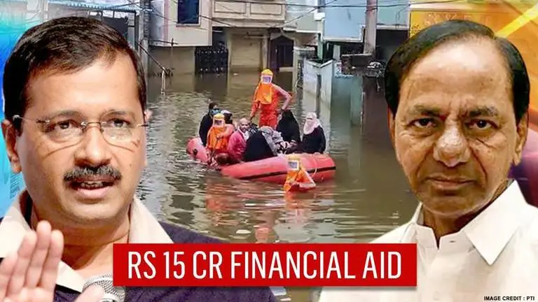 Telangana floods: Delhi govt to donate financial aid of Rs 15 cr, announces CM Kejriwal Telangana floods