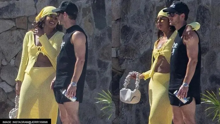 Priyanka Chopra stuns in sheer yellow ensemble over matching bikini on her 40th birthday priyanka chopra