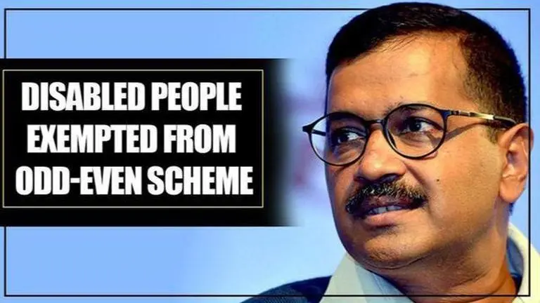 Delhi odd-even scheme: Disabled people exempted, confirms CM Kejriwal Delhi