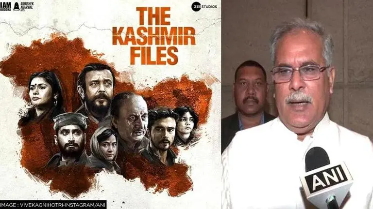 Centre should make 'The Kashmir Files' tax-free in country,' says Chhattisgarh CM CM Bhupesh Baghel - Centre