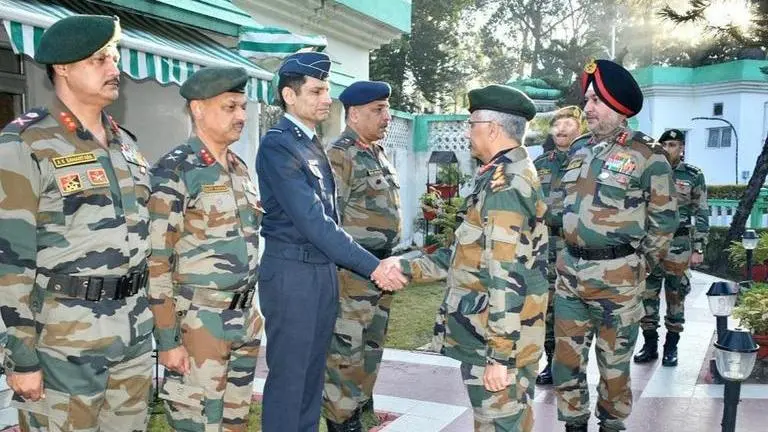 COAS Gen Mukund Naravane visits the Northern Command headquarters at Udhampur Indian Army