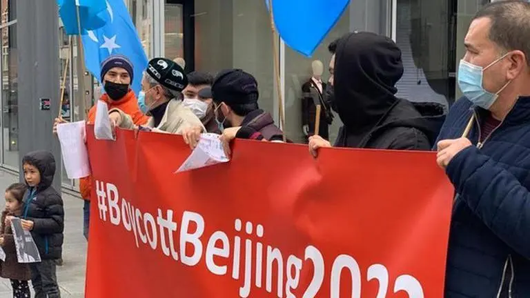Belgium: Uygur Muslim community in Antwerp demands for boycott of Beijing Winter Olympics Belgium