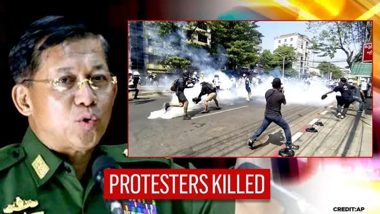 Myanmar violence: Four anti-coup protesters killed in police firing amid protests Myanmar