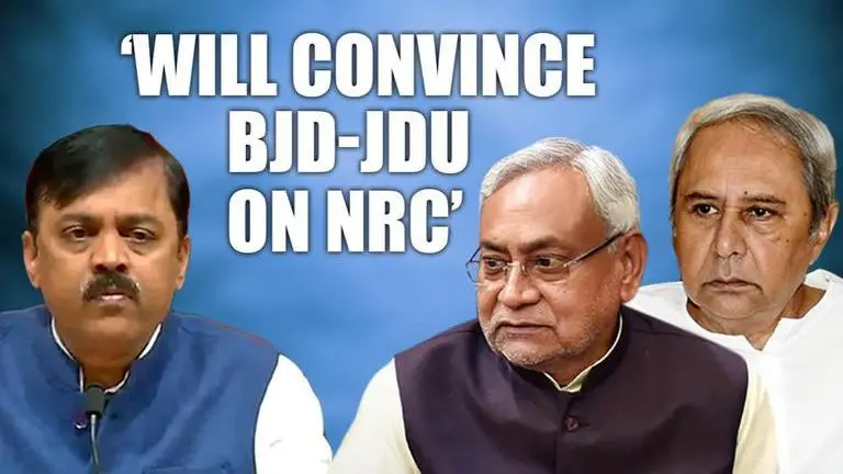 Confident BJP claims 'will convince BJD and JD(U) to vote on NRC, whenever implemented' BJP