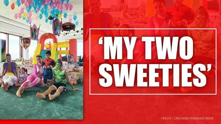 Cristiano Ronaldo turns Aladin on occasion of his twins Eva and Mateo's birthday Cristiano Ronaldo