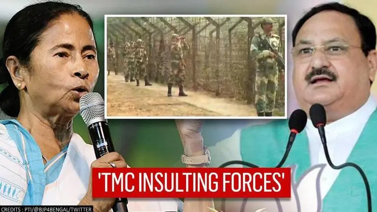 BJP slams TMC for 'BSF helping saffron party' claim, says 'Mamata & Co insulting forces' Mamata Banerjee