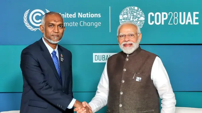 PM Modi & Maldives President Mohamed Muizzu
