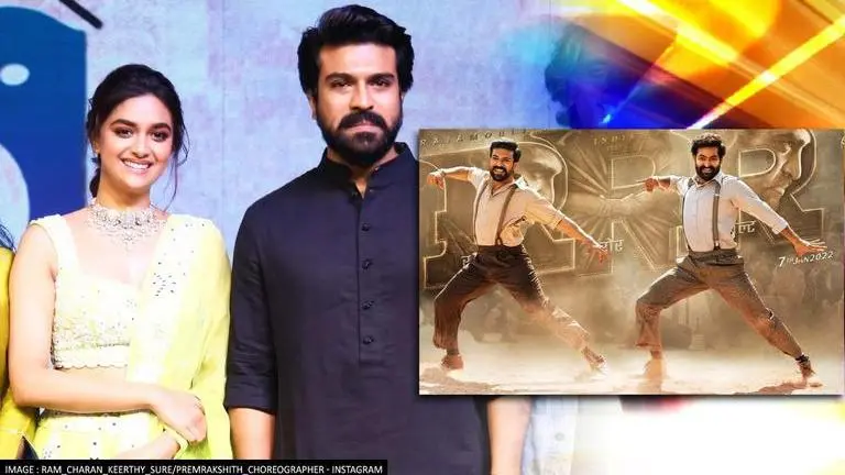 Ram Charan, Keerthy Suresh groove to 'Naatu Naatu' at 'Good Luck Sakhi' event; WATCH ram charan