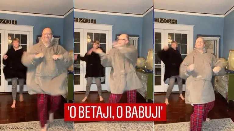 US: Dad-son duo grooves to Bollywood song in impressive video, netizens say 'killing it' US: Father-Son duo grooves on 'O betaji', wins internet | Watch