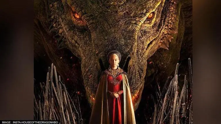 'House Of The Dragon': Show's new poster features Rhaenyra Targaryen and her fierce dragon House Of the Dragon