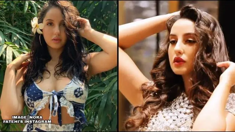Nora Fatehi stuns fans with her various 'Jalebi Baby' looks in BTS of a photoshoot Nora Fatehi