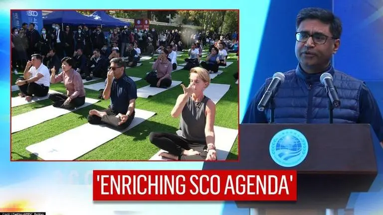 SCO officials attend Yoga event at Beijing as India assumes presidency of SCO Council SCO officials attend Yoga event at Beijing, India assumes presidency of SCO Council
