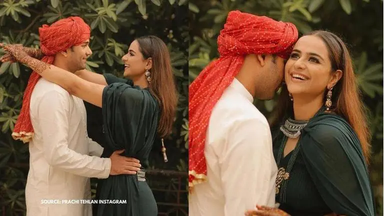 Prachi Tehlan shares 'beautiful' wedding photoshoot pictures with beau Rohit; See here Prachi Tehlan