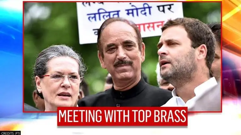 Congress chief Sonia Gandhi to meet with dissenters; Ghulam Nabi Azad, Nath to be present Sonia Gandhi