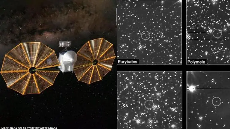 NASA's Lucy spacecraft captures glowing view of Trojan asteroids from 530 million kms Lucy Mission