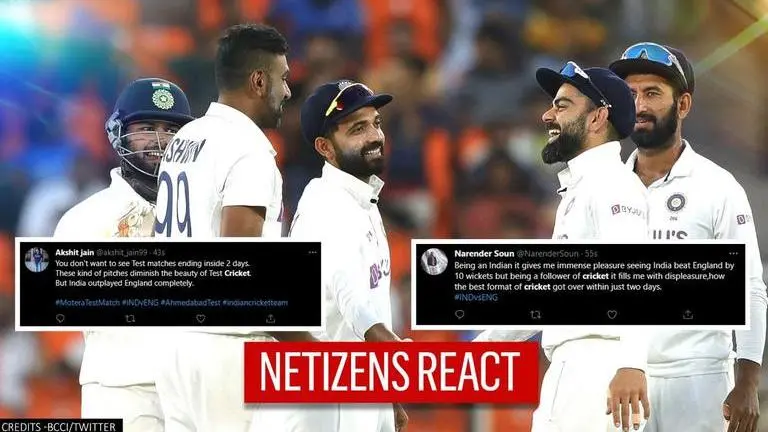 India takes 2-1 lead in Test series after defeating England by 10 wickets, Netizens react India