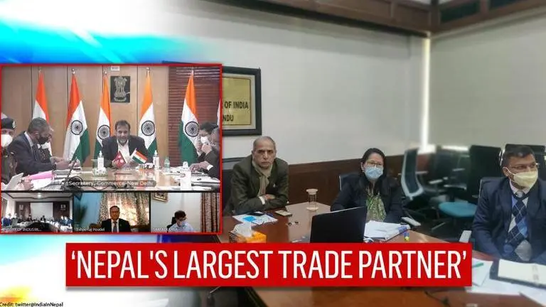 India-Nepal review development of bilateral economic agenda, discuss expansion in ties