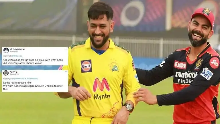 RCB vs CSK: Virat Kohli's fiery celebration of skipper MS Dhoni's wicket goes viral; Watch Virat Kohli, MS Dhoni, IPL 2022, RCB vs CSK, IPL, virat kohli angry, virat kohli dhoni wicket celebration, dhoni wicket, virat kohli ms dhoni