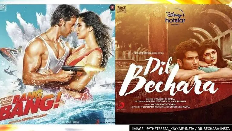 From 'Dil Bechara to 'Bang Bang', Bollywood movies that are remakes of Hollywood films Dil Bechara